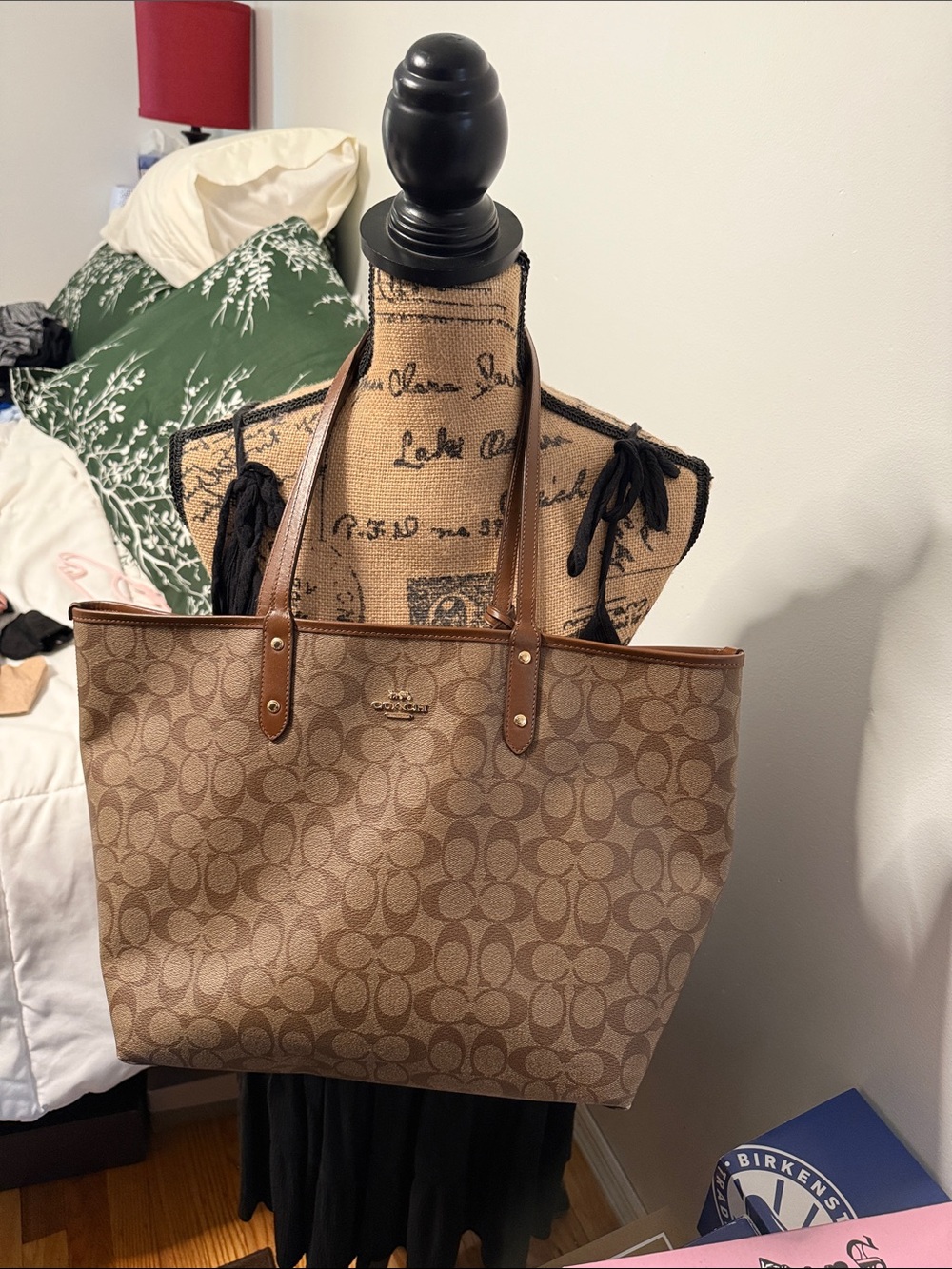 Coach reversible tote